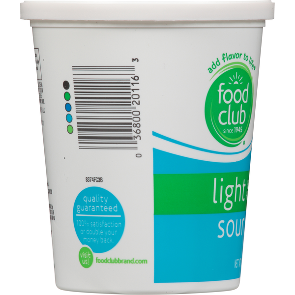 Food Club Sour Cream, Light