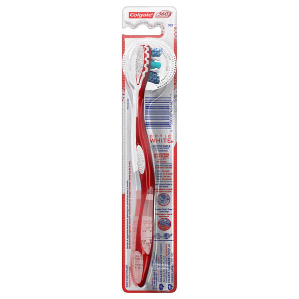 Colgate 360 Advanced Optic White Medium Toothbrush for Stain Removal