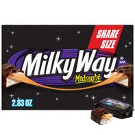 Milky Way Candy Midnight Dark Chocolate Bar Share Size