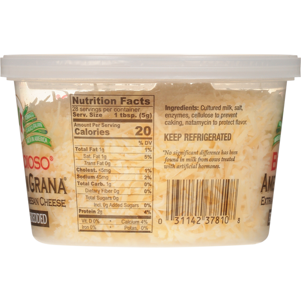 BelGioioso Cheese, Freshly Shredded, Parmesan, Extra Aged