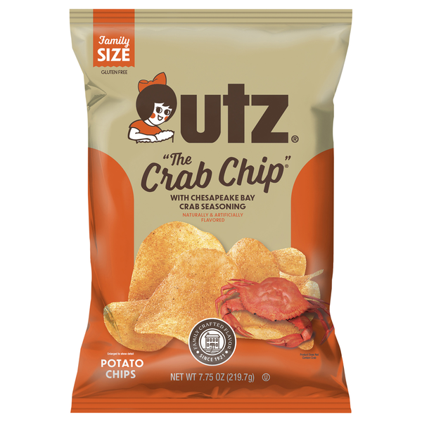 Utz Potato Chips with Chesapeake Bay Crab Seasoning Family Size