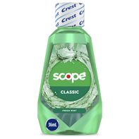 Crest Scope Mouthwash, Classic, Fresh Mint, 36mL️