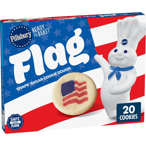 Pillsbury Ready to Bake! Salute To Service Shape Sugar Cookie Dough