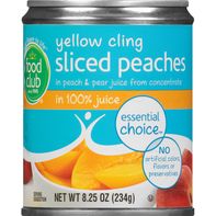 Food Club Peaches in 100% Juice, Yellow Cling, Sli...
️ DestGlow