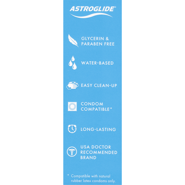 ASTROGLIDE Personal Lubricant, Water-Based, Hypoallergenic