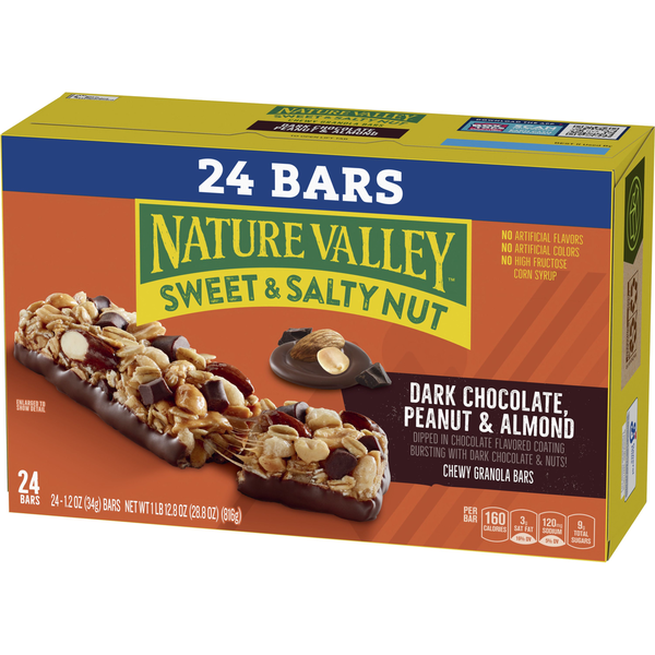 Nature Valley Dark Chocolate Peanut Almond Sweet and Salty Nut Bars