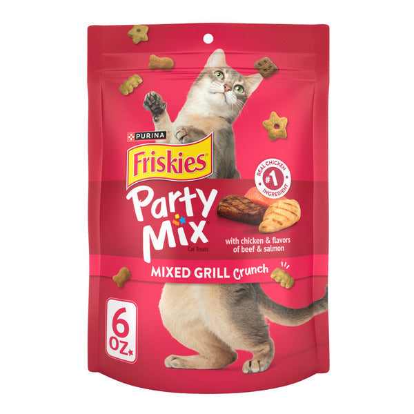 Purina Friskies Cat Treats, Party Mix Mixed Grill Crunch