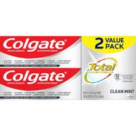 Colgate Toothpaste, Clean Mint, Paste, 2 Value Pac...
️