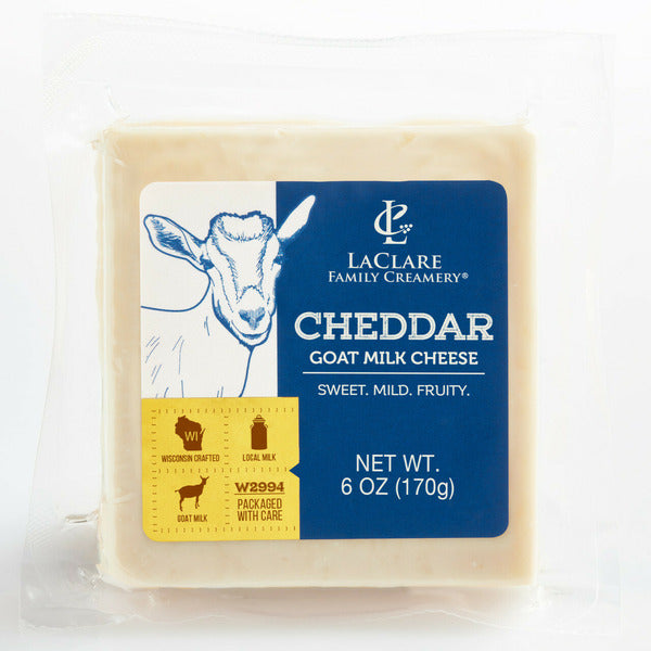 LaClare Family Creamery Cheddar, Goat Milk Cheese
