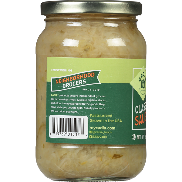 CADIA Sauerkraut, Organic, Classic