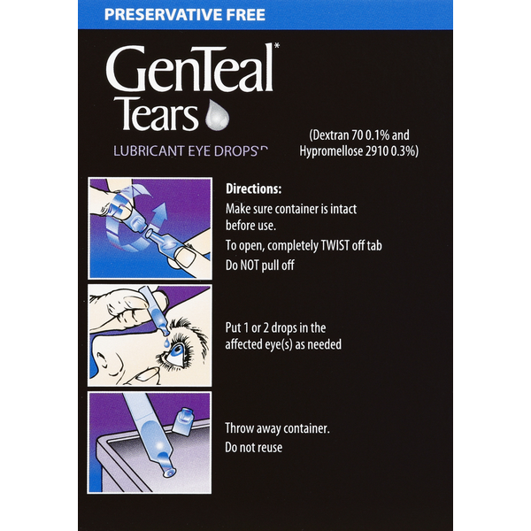 GENTEAL Tears Eye Drops, Lubricant, Liquid Drops