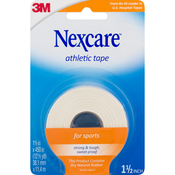 Nexcare Athletic Tape, For Sports, Strong Hold, 1.5 Inch