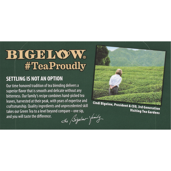 Bigelow Green Tea, with Peach, Tea Bags