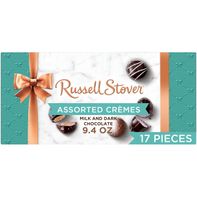 Russell Stover Assorted Crèmes Milk & Dark Chocolate Candy Gift Box