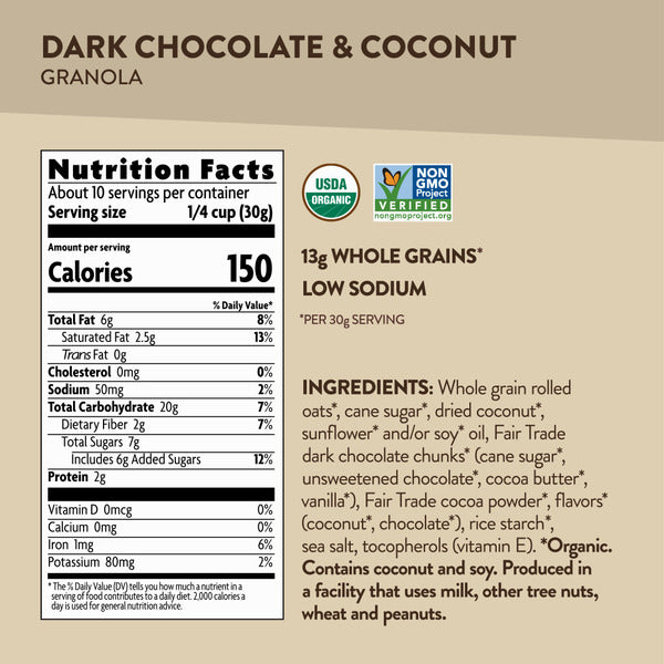 Love Crunch Love Crunch Premium Organic Granola Dark Chocolate Macaroon