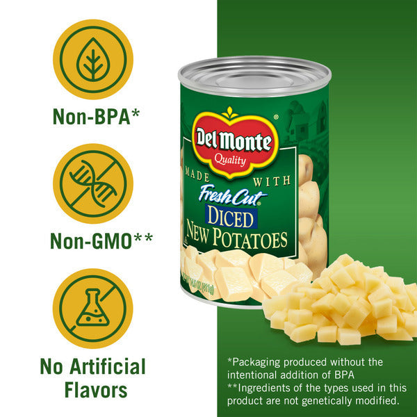 Del Monte FRESH CUT Diced Canned Potatoes, Canned Vegetables