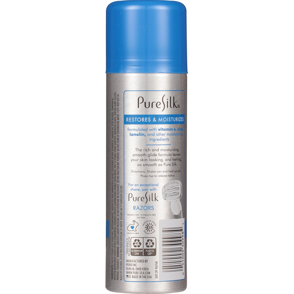 Pure Silk Shave Cream, Dry Skin Therapy, Rich & Luxurious