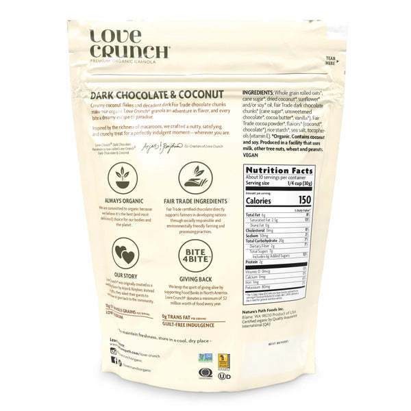 Love Crunch Love Crunch Premium Organic Granola Dark Chocolate Macaroon