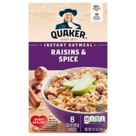 Quaker Instant Oatmeal, Raisins & Spice️