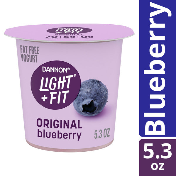 Dannon Light + Fit Original Blueberry Fat Free Yogurt