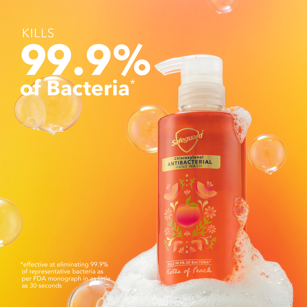 Safeguard Antibacterial Hand Soap Notes of Peach