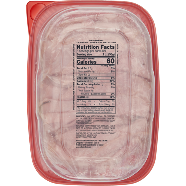 Hillshire Farm Ultra Thin Sliced Smoked Ham Sandwich Meat, 16 oz