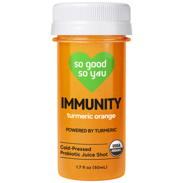 So Good So You Immunity Turmeric Orange Probiotic Juice Shot