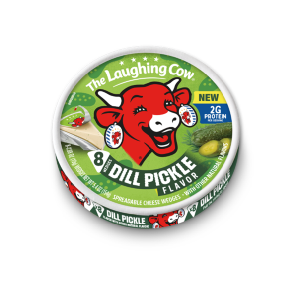 The Laughing Cow Creamy Dill Pickle Flavor Spreadable Cheese Wedges