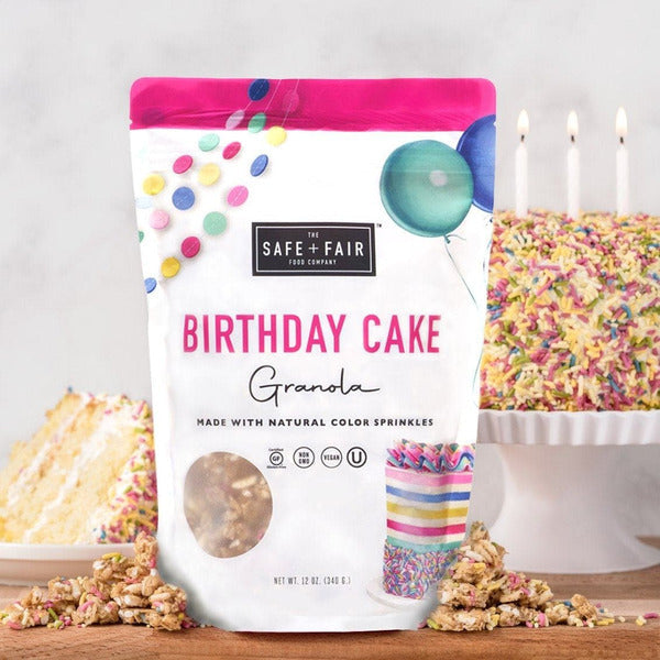 The Safe + Fair Food Company Birthday Cake Granola