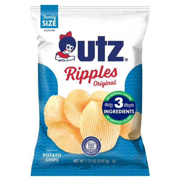 Utz Ripples Potato Chips Original