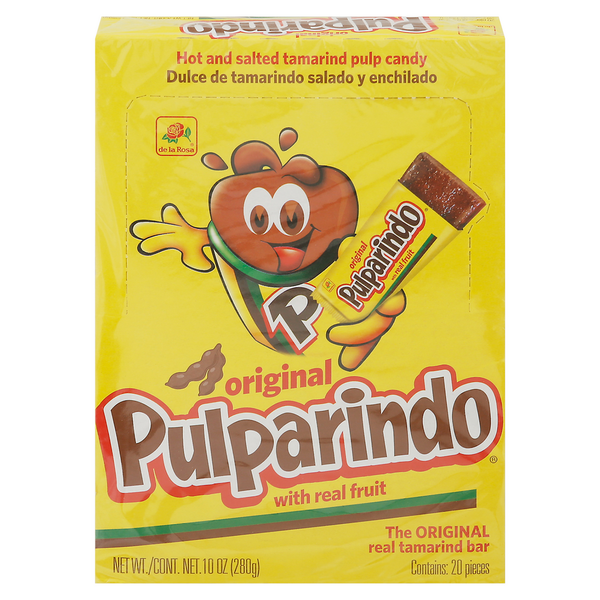 de la Rosa Pulparindo Tamarind Bar, with Real Fruit, Original