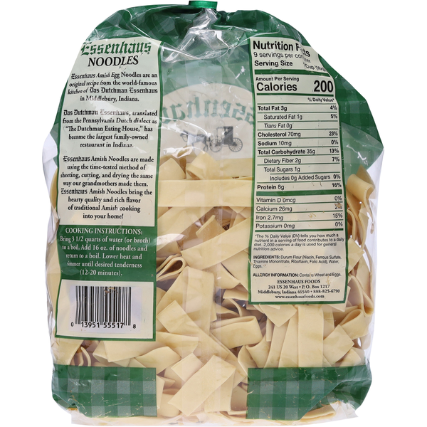 Essenhaus Extra Wide Amish Egg Noodles