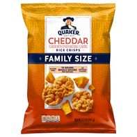 Quaker Rice Crisps, Cheddar, Family Size️