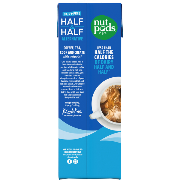 nutpods Half & Half Alternative, Almond + Coconut, Dairy-Free