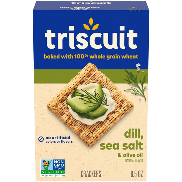 TRISCUIT Dill, Sea Salt & Olive Oil Whole Grain Wheat Crackers