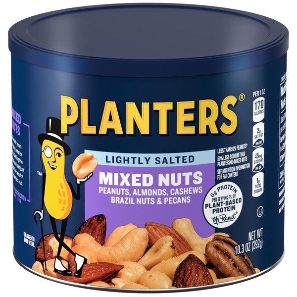 Planters Lightly Salted Mixed Nuts, 10.3 OZ