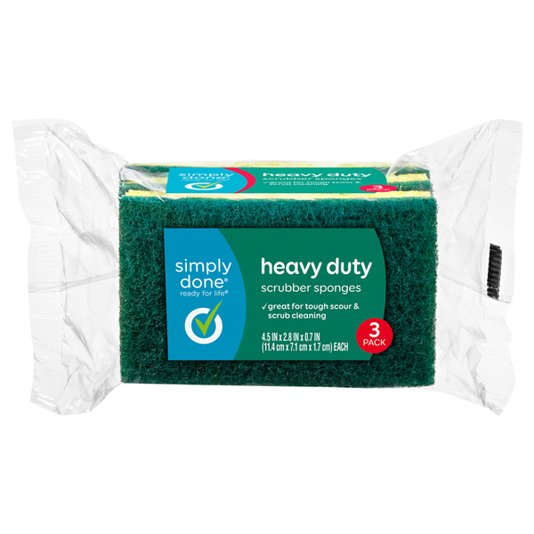 Simply Done Scrubber Sponges, Heavy Duty DestGlow