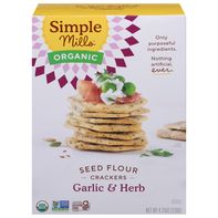 Simple Mills Organic Seed Flour Crackers, Garlic ...
️