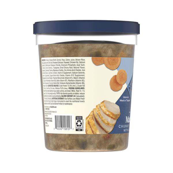 Blue Buffalo Love Made Fresh Dog Food, Refrigerated, Chunky Chicken Stew