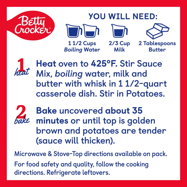 Betty Crocker Scalloped Casserole Potatoes