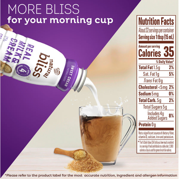 Coffee mate natural bliss Sweet Cream Liquid Coffee Creamer