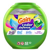 Gain Flings Odor Defense Laundry Detergent Pacs️