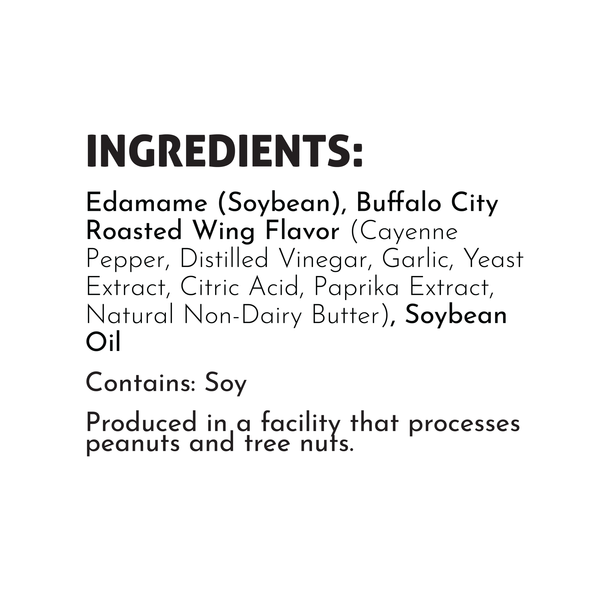 The Only Bean Crunchy Roasted Edamame Snacks (Buffalo), Healthy Gluten Free