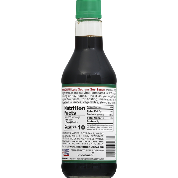 Kikkoman Soy Sauce, Less Sodium