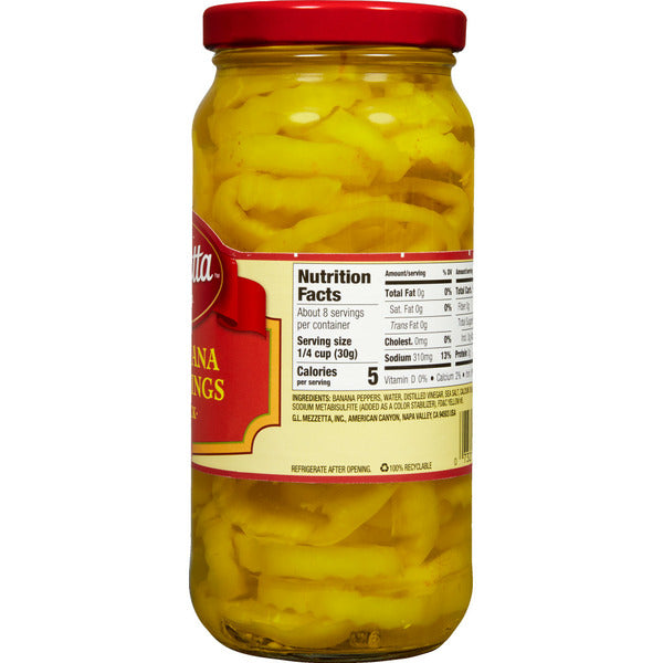 Mezzetta Hot Banana Pepper Rings