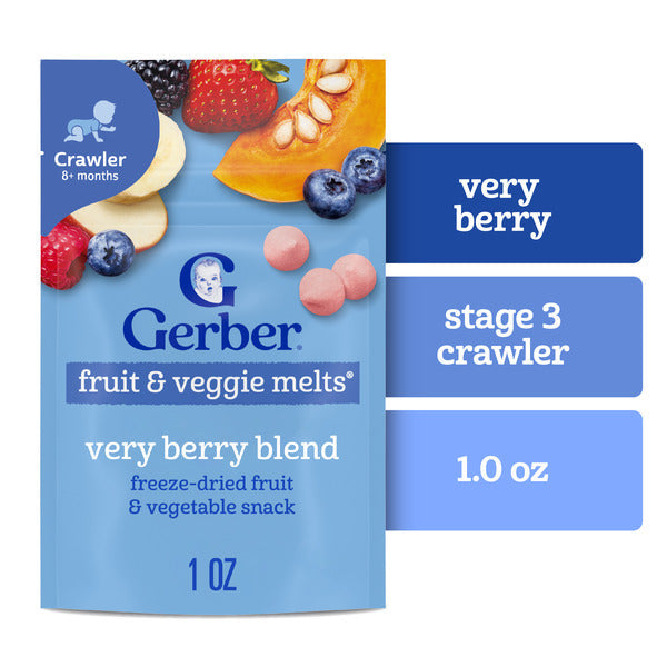 Gerber Snacks For Baby Fruit And Veggie Melts Baby Snack