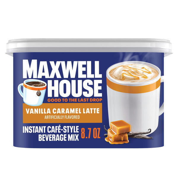 Maxwell House Vanilla Caramel Latte Instant Cafe-Style Beverage Mix