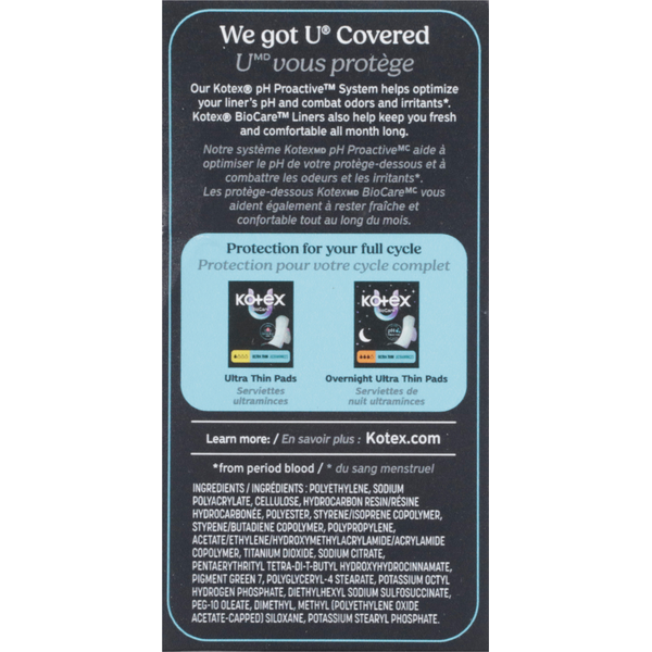 U by Kotex Daily Wrapped Regular Liners