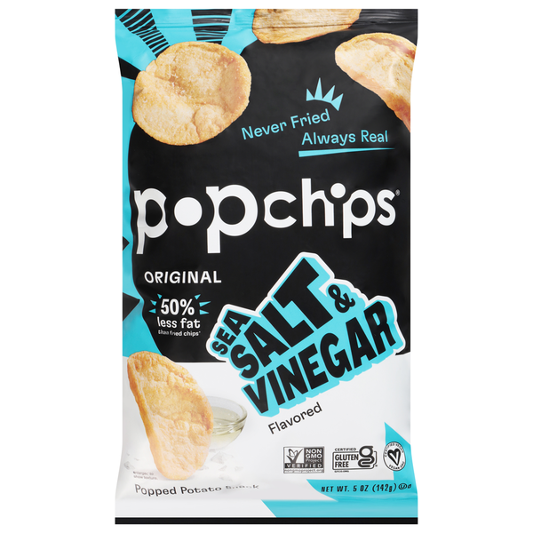 popchips Original Popped Sea Salt & Vinegar Flavored Potato Snack