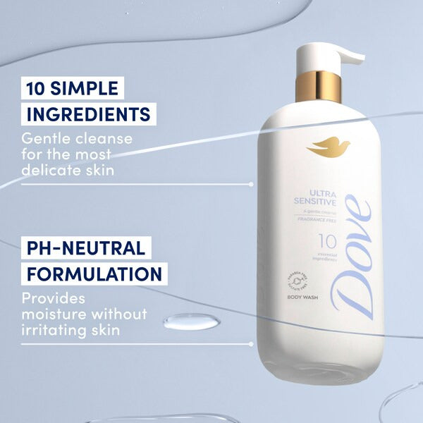 Dove Ultra Sensitive Body Wash Fragrance Free